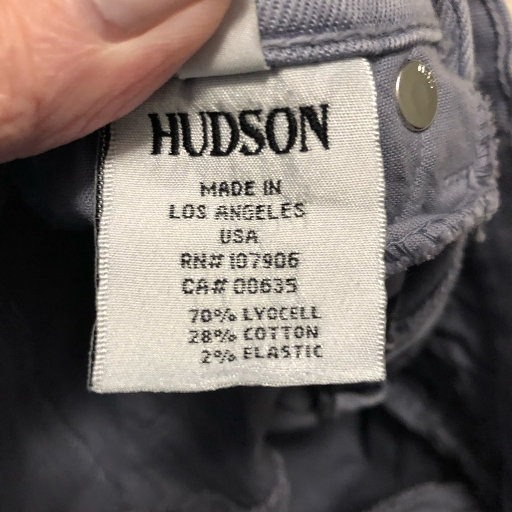 Hudson‎ DIY Tie-Dye Skinny Jeans. Size 24. Light Blue and White. Zip fly. - Picture 15 of 16